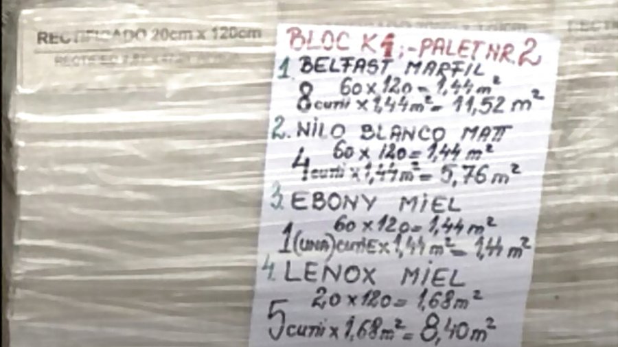 Palet etichetat, Bloc K1